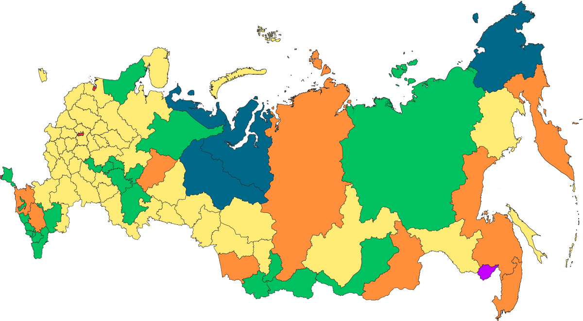 Россия Федерациясе регионнарындагы вакансияләр